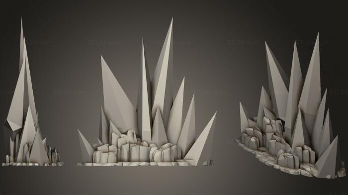 Geometric shapes (Ice Diorama —(4), SHPGM_0517) 3D models for cnc